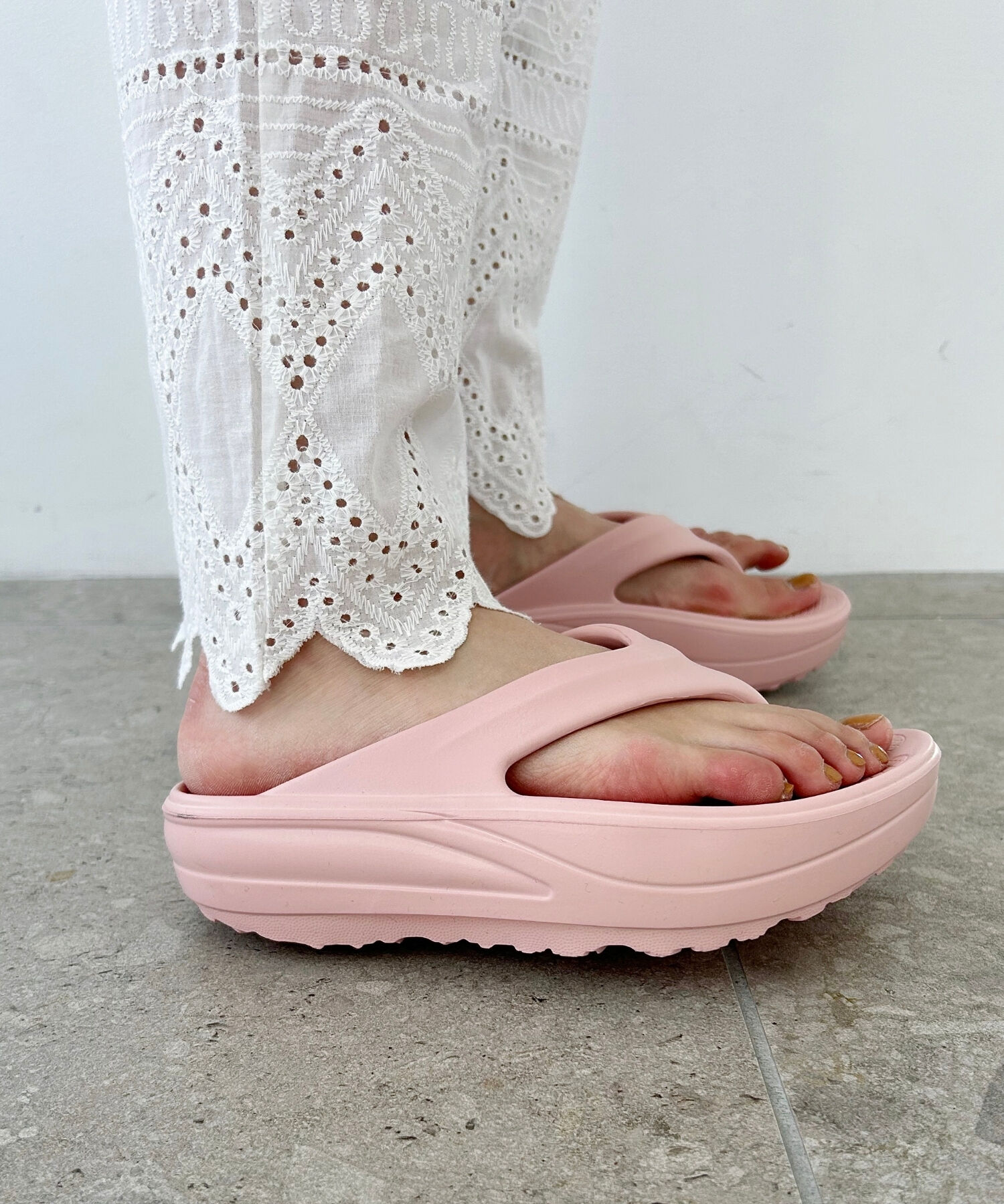 ORiental TRaffic「【リカバリーサンダル】●大人気アイテム●厚底EVAトングサンダル/OT3226 厚底 トング サンダル 」|サンダル|