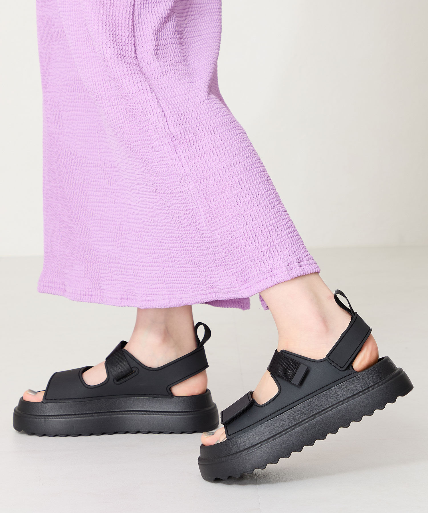 ORiental TRaffic「【リカバリーサンダル】ベルクロ EVAサンダル /OT3228 軽量 サンダル 人気 厚底」|サンダル|