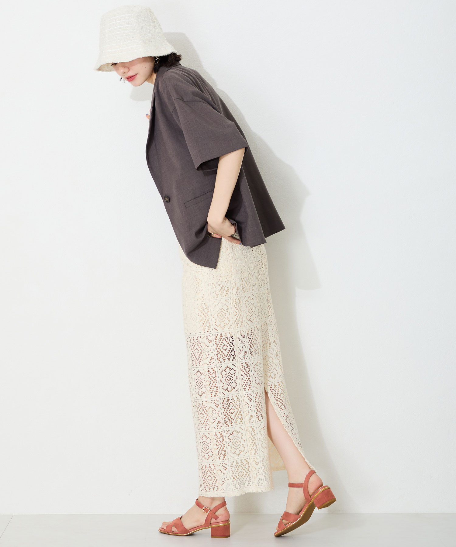 ORiental TRaffic「【WEB限定】●2025春夏新作●クロスストラップメタリックラインサンダル/55201 サンダル トレンド 人気」|サンダル|