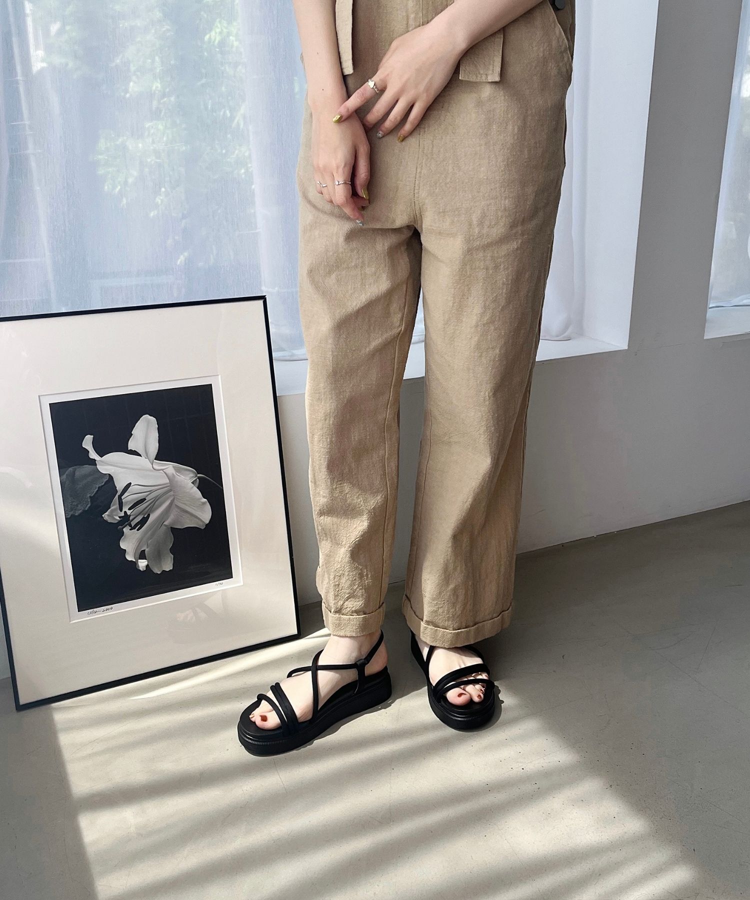 ORiental TRaffic「【WEB限定】●2025春夏新作●チューブストラップスポーツサンダル/55204 厚底　スポサン 人気」|サンダル|