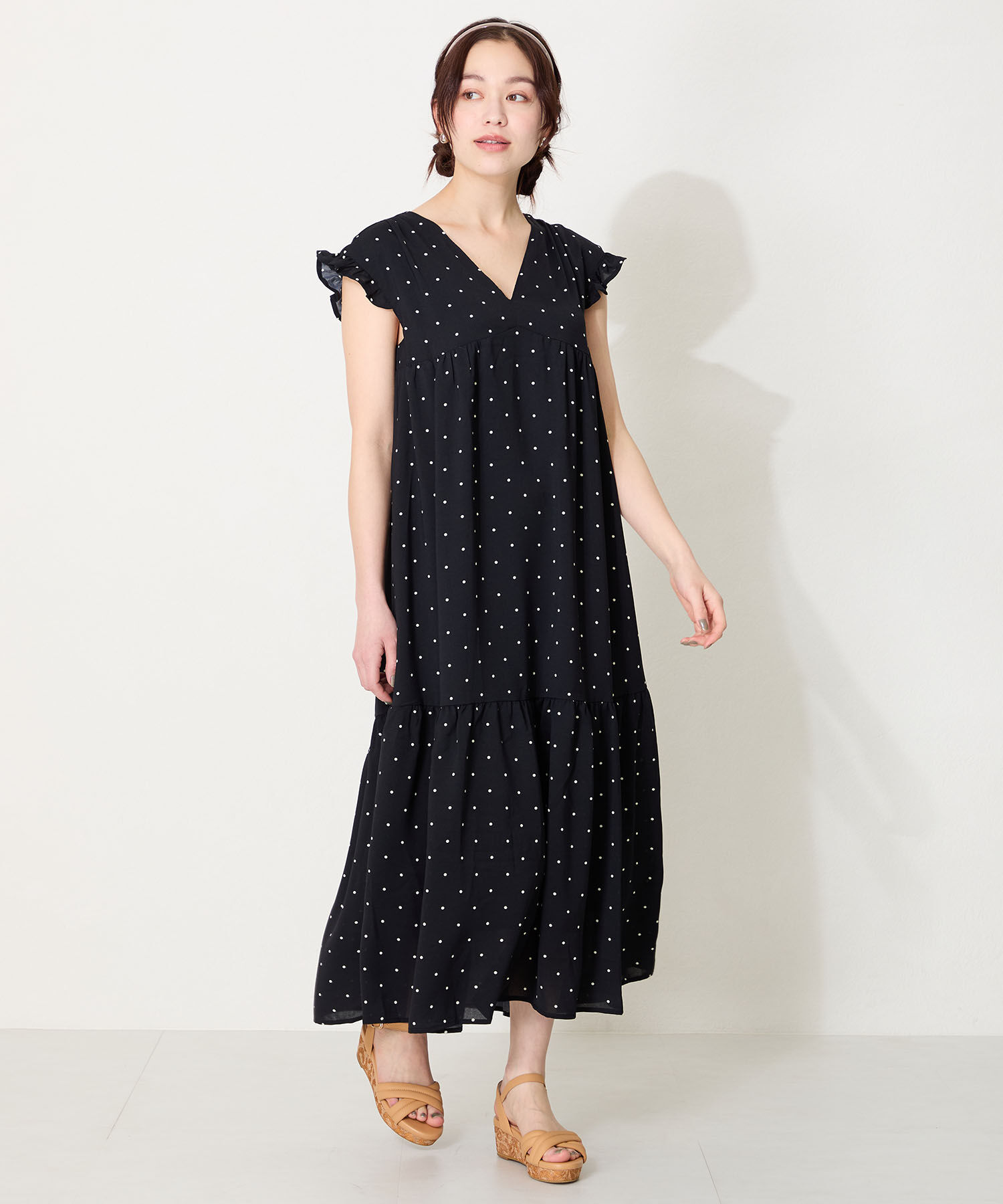 WA Oriental TRaffic「●2025春夏新作●パデットクロスコルクウエッジサンダル/52212 サンダル　人気 トレンド」|サンダル|