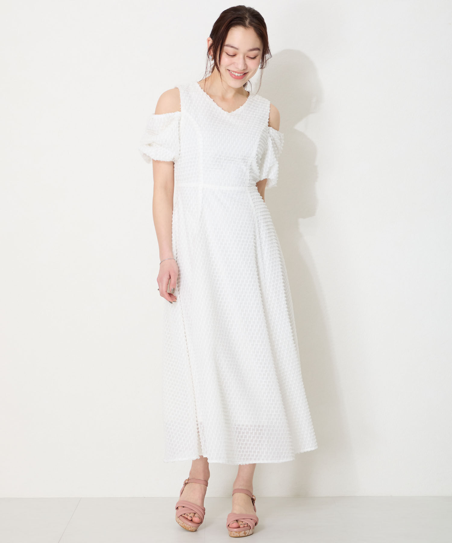 WA Oriental TRaffic「●2025春夏新作●パデットクロスコルクウエッジサンダル/52212 サンダル　人気 トレンド」|サンダル|