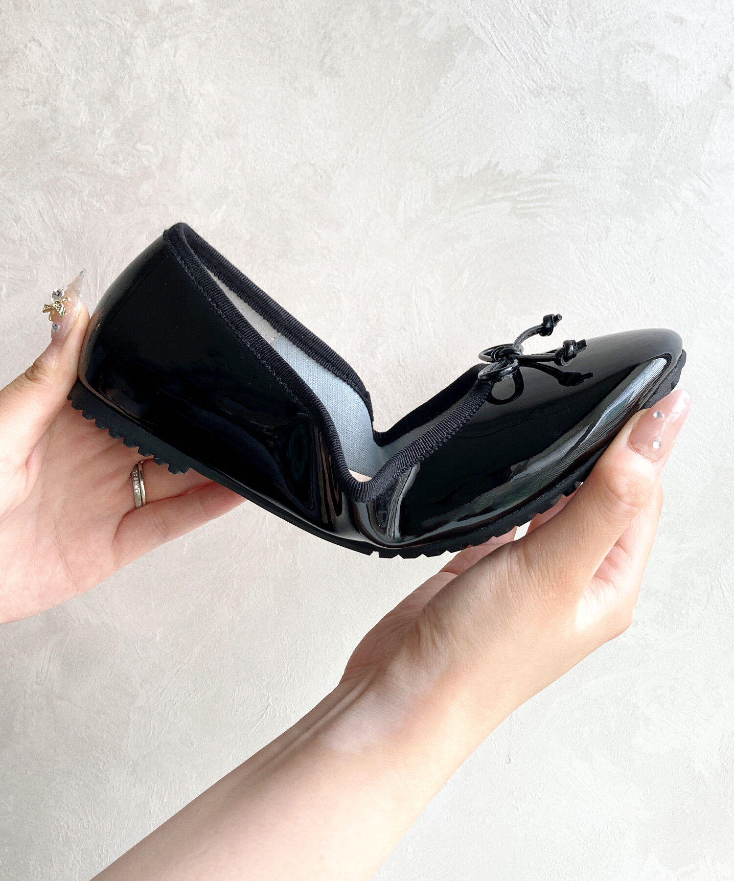 ORiental TRaffic「【防水】バレエ レインパンプス /R-1025 晴雨兼用 バレエシューズ フラット クッション」|パンプス|