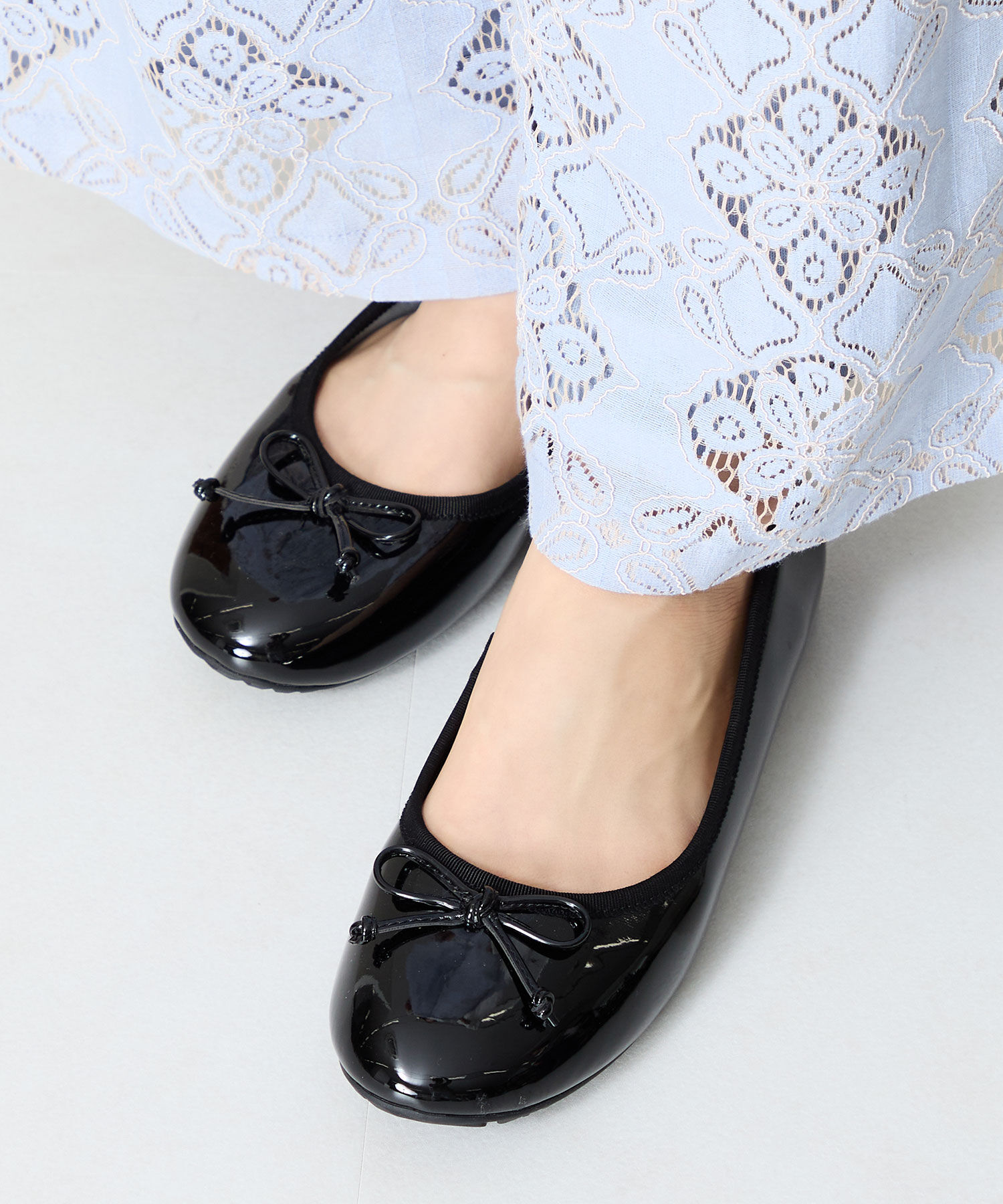 ORiental TRaffic「【防水】バレエ レインパンプス /R-1025 晴雨兼用 バレエシューズ フラット クッション」|パンプス|