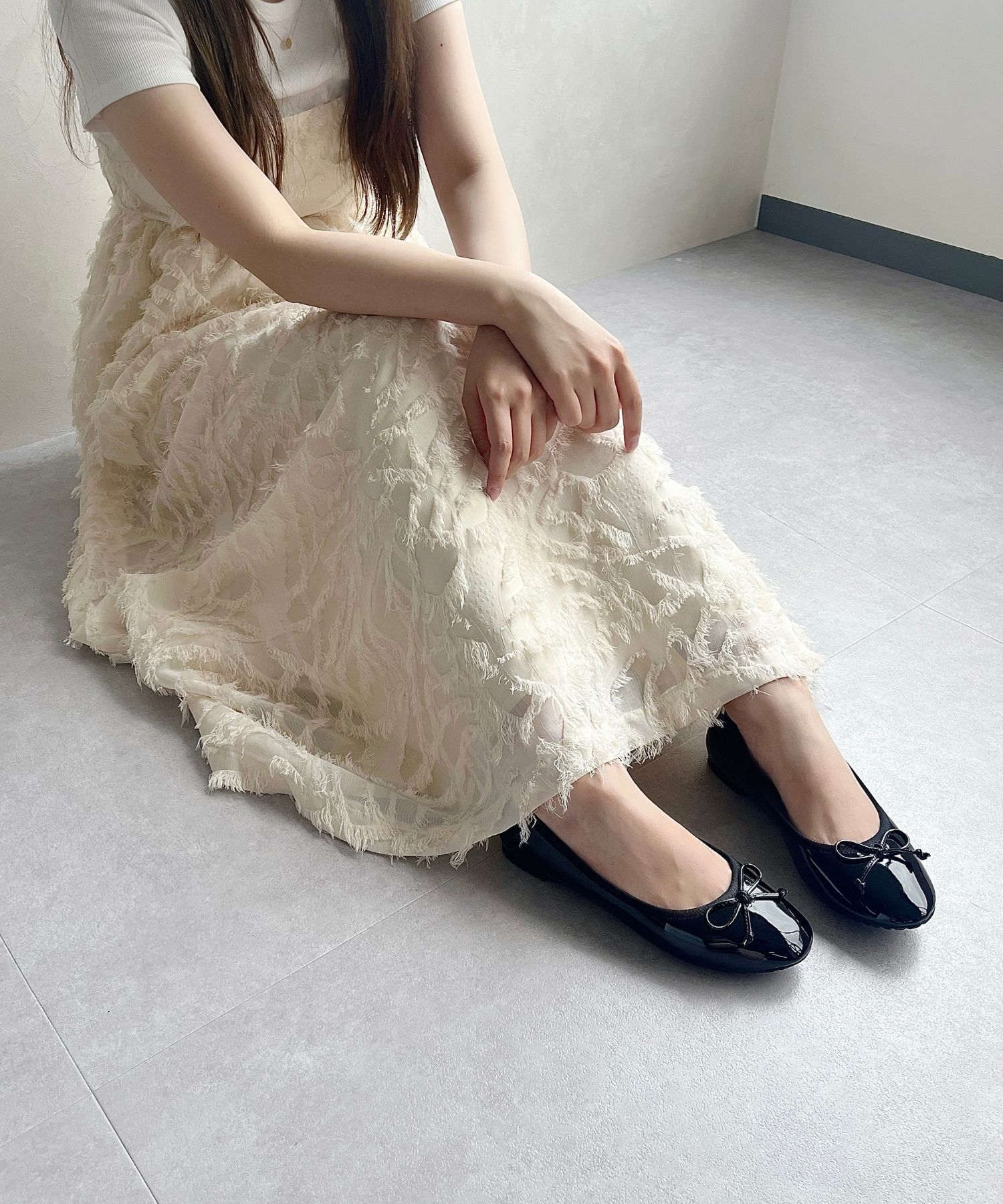 ORiental TRaffic「【防水】バレエ レインパンプス /R-1025 晴雨兼用 バレエシューズ フラット クッション」|パンプス|