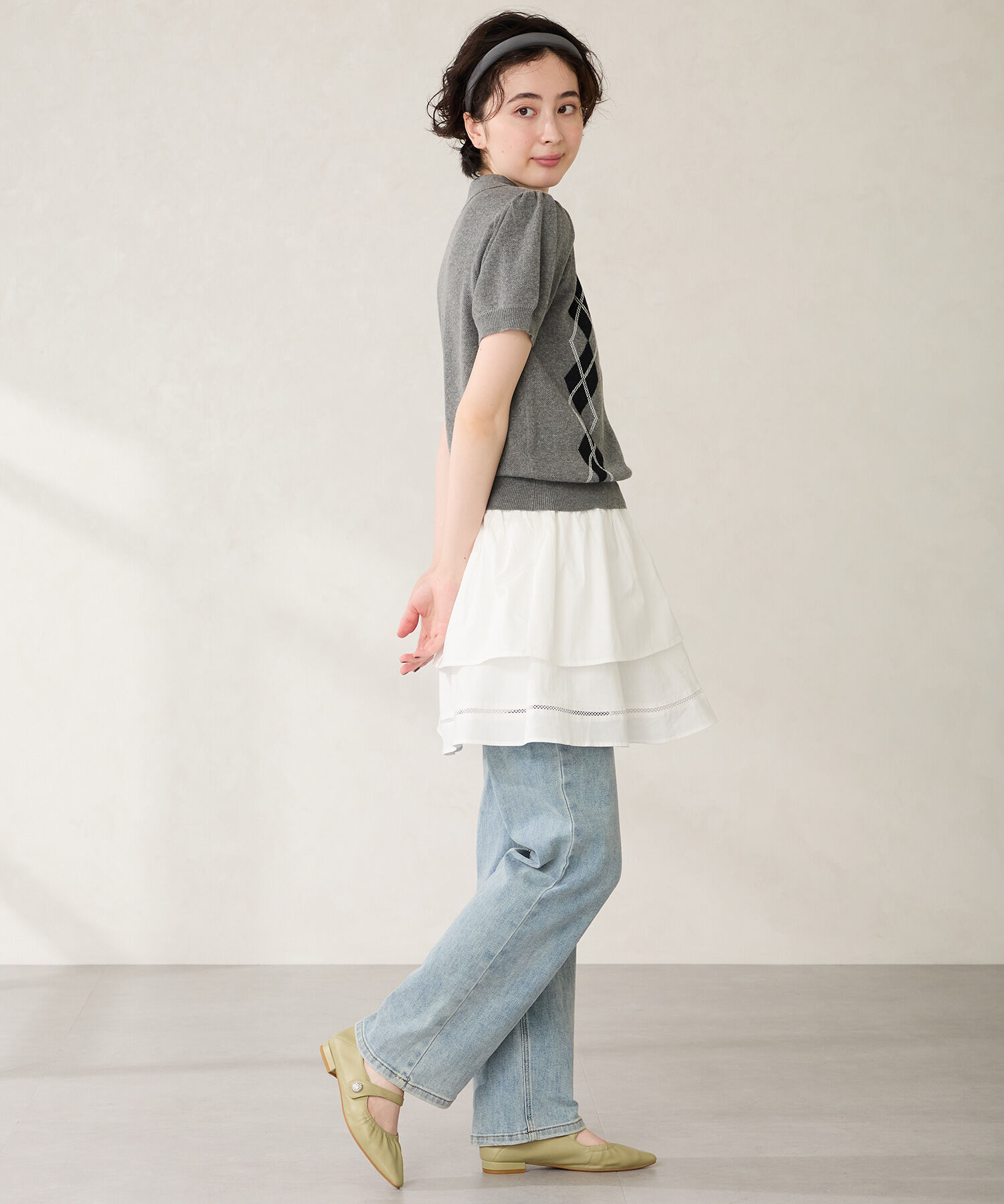 WA Oriental TRaffic「●2025秋冬新作●ギャザーデザインメリージェーン パンプス /52316 フラット 通勤靴 ストラップパンプス」|パンプス|