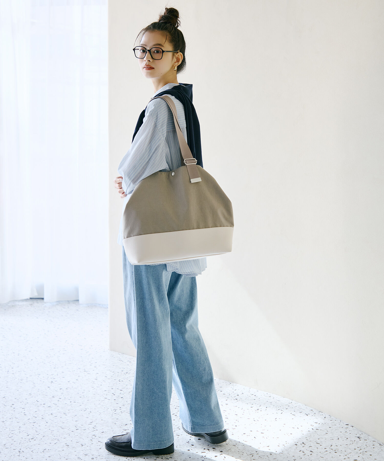 TOPKAPI BREATH「【Breath TOPKAPI】RIPPLE リプル リンクル ナイロン 変形 トートバッグ/ A4対応」|トートバッグ|