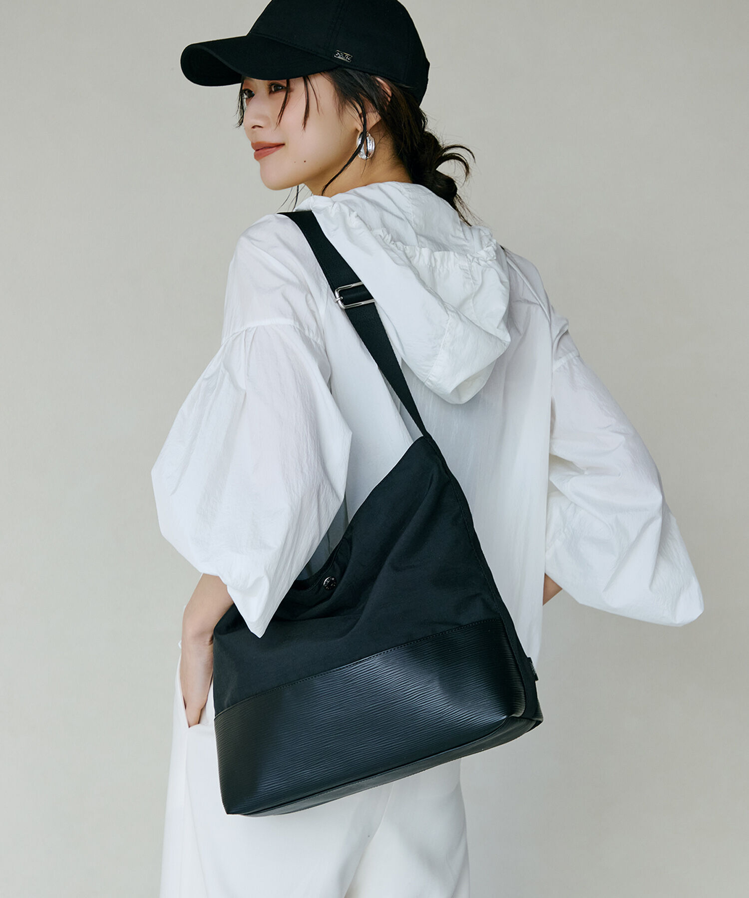 TOPKAPI BREATH「【Breath TOPKAPI】RIPPLE リプル リンクル ナイロン A4 ショルダーバッグ」|ショルダー・メッセンジャー|