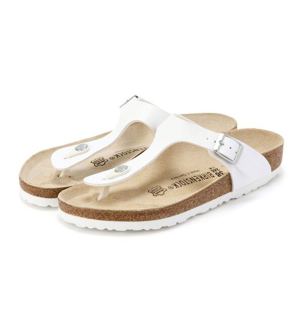 BIRKENSTOCK「【ビルケンシュトック】ギゼ/ホワイト ビルコフロー/サンダル メンズ レディース/GIZEH」|サンダル|ホワイト
