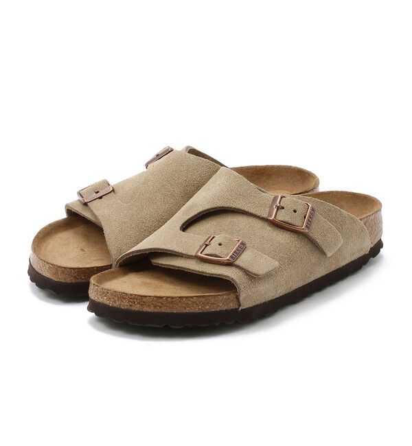 BIRKENSTOCK「【ビルケンシュトック】チューリッヒ ソフトフットベッド/トープ/サンダル メンズ レディース」|サンダル|