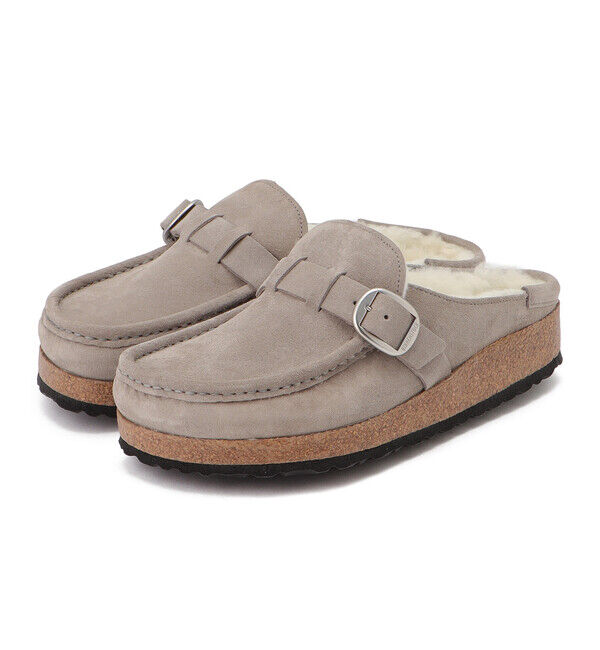 BIRKENSTOCK「【ビルケンシュトック】バックリー シアリング/ストーンコイン スエードレザー/クロッグ メンズ」|サンダル|ストーンコイン