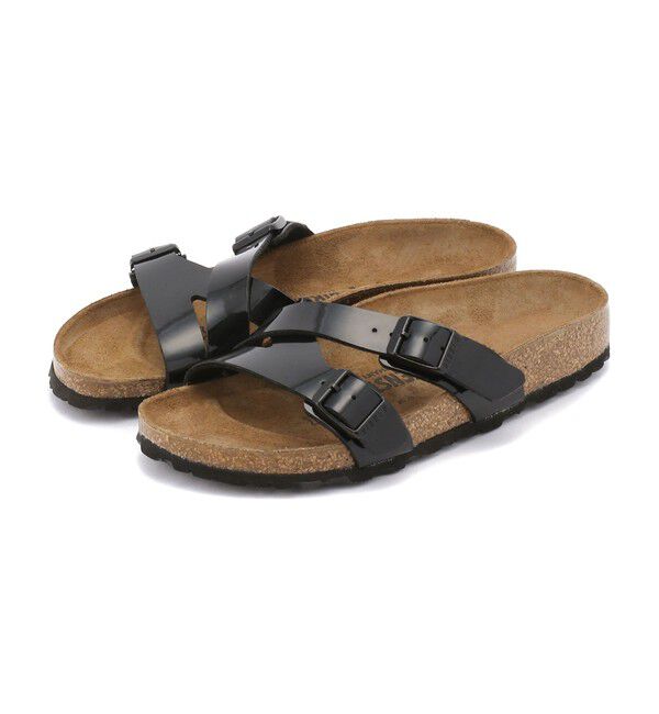 BIRKENSTOCK「【ビルケンシュトック】ヤオ バランス/パテントブラック ビルコフロー/サンダル レディース」|サンダル|パテントブラック