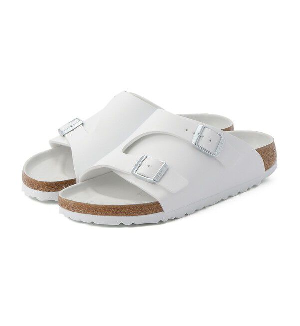 超美品⭐︎【BIRKENSTOCK】ビルケンシュトックホワイト チューリッヒ39 ビルケンシュトック】チューリッヒ/ホワイト ビルコフロー/サンダル