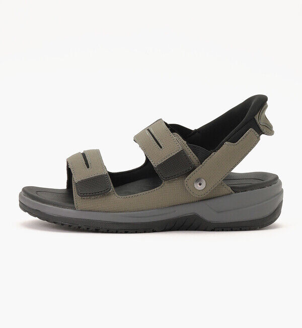 Orthofeet「【オーソフィート】ネプチューン ワイド/オリーブ マイクロファイバー/サンダル メンズ」|サンダル|