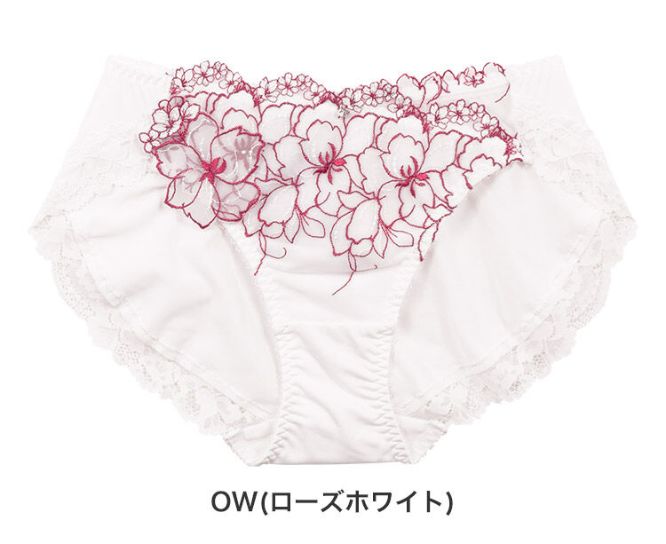 intesucre「アンテシュクレ なでしこブラ IBT371ペア スタンダードショーツ M/L ISP371」|インナー|OW