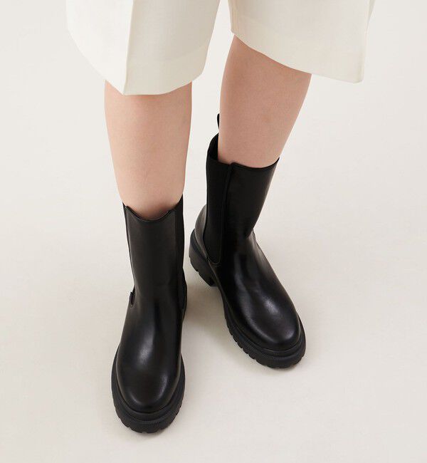 ODETTE E ODILE「ミドルサイドゴア ショートブーツ」|レインシューズ|