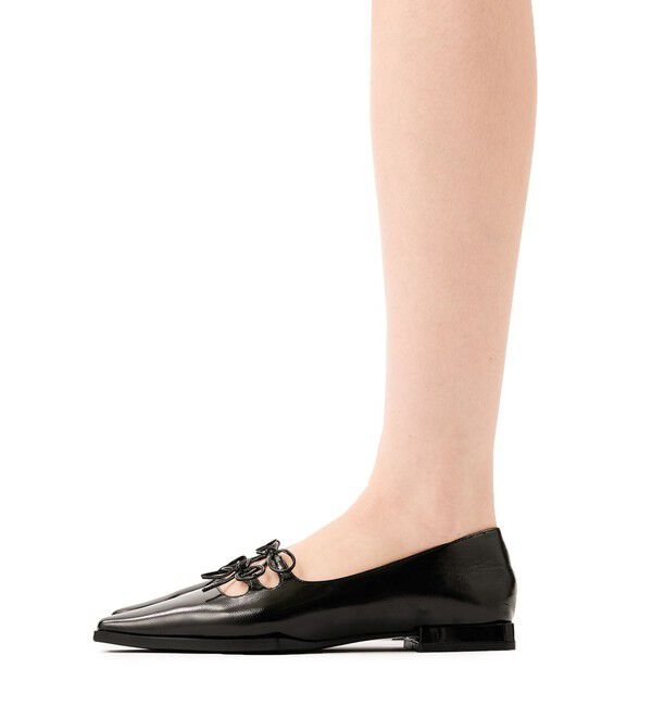 ODETTE E ODILE「＜SY＞ダブルリボンピース フラット15●&uarr;」|パンプス|