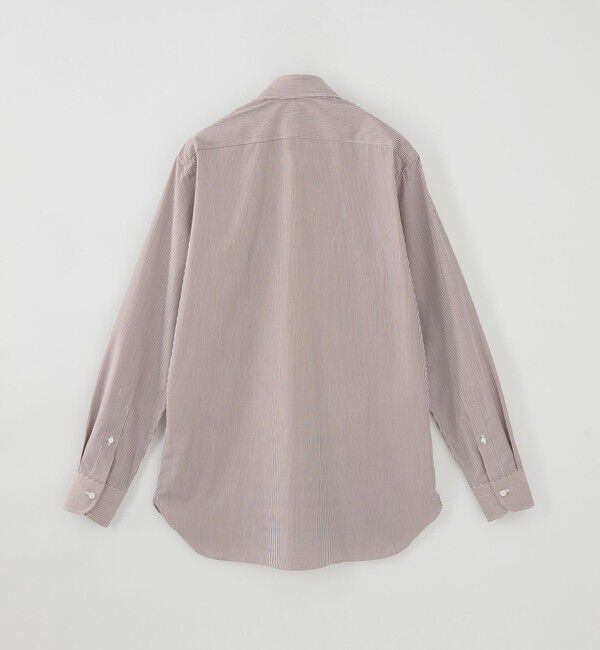 UNITED ARROWS「ブラウン キャンディストライプ ワイドカラー シャツ」|シャツ・ブラウス|