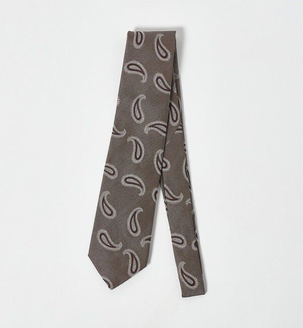 UNITED ARROWS「ビッグ ペイズリー ジャガード ネクタイ」|ネクタイ・蝶ネクタイ|BEIGE