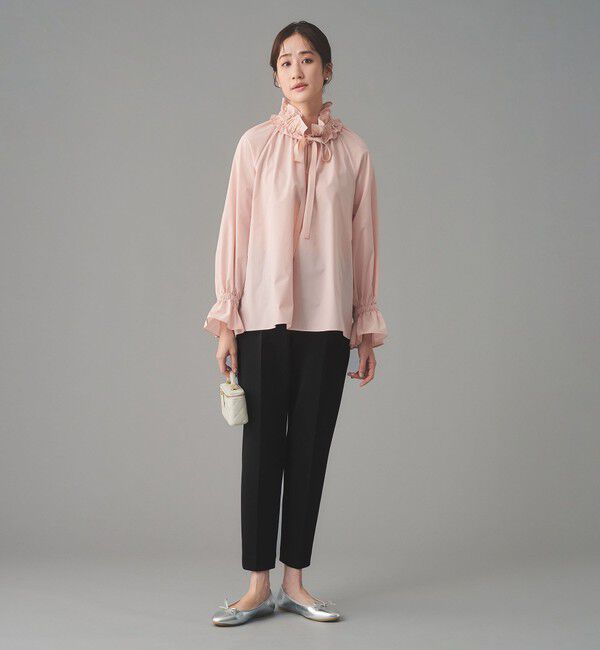 UNITED ARROWS「SPONGY タック テーパードパンツ」|スラックス|