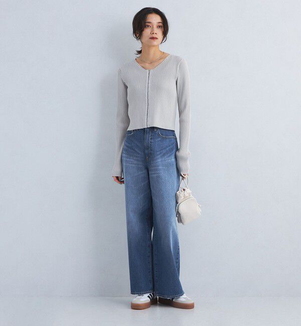 UNITED ARROWS green label relaxing「［size SHORT/TALLあり］ワイド デニム パンツ」|デニム|