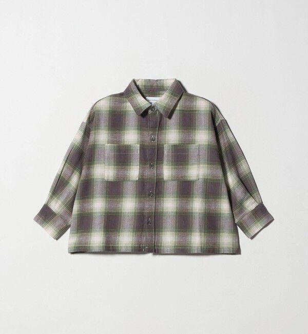 UNITED ARROWS green label relaxing「オンブレチェック シャツ / キッズ  100cm-160cm」|シャツ・ブラウス|