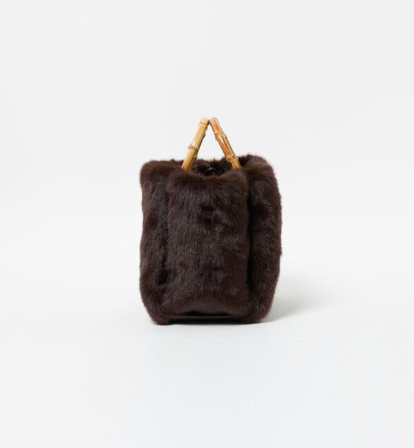 UNITED ARROWS green label relaxing「2WAY バンブーハンドル フェイクファー トートバッグ」|ショルダー・メッセンジャー|