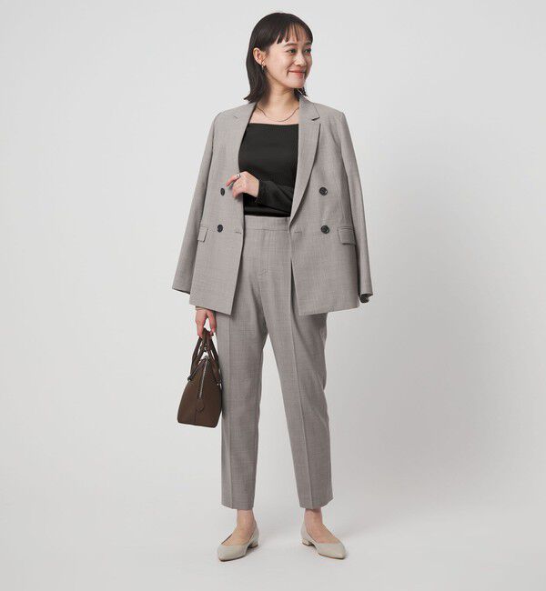 UNITED ARROWS green label relaxing「ブライトリブ スクエアネック ロングスリーブ カットソー」|Tシャツ・カットソー|