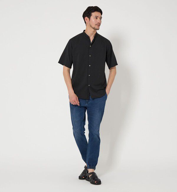 BEAUTY&YOUTH UNITED ARROWS「【WEB限定 WARDROBE SMART】ドレープ  バンドカラー スキッパーシャツ」|シャツ・ブラウス|