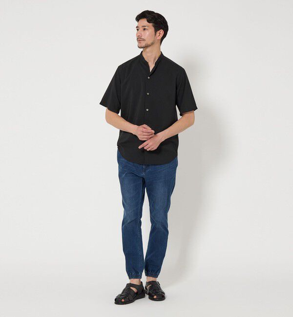 BEAUTY&YOUTH UNITED ARROWS「【WEB限定 WARDROBE SMART】ドレープ  バンドカラー スキッパーシャツ」|シャツ・ブラウス|