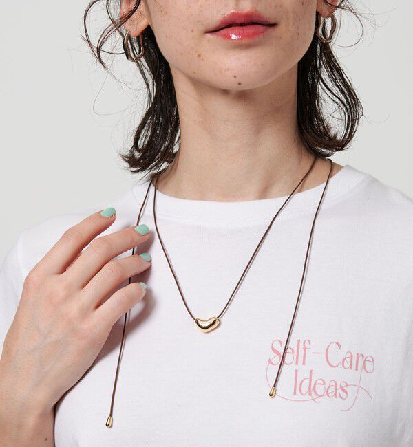 BEAUTY&YOUTH UNITED ARROWS「ユニークハート コードスライダーネックレス」|ネックレス|MD.BROWN