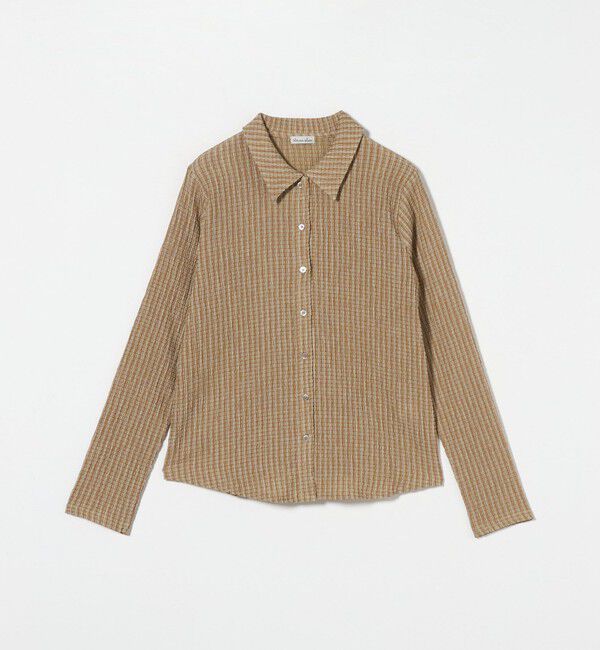 STEVEN ALAN「＜Steven Alan＞クレープ チェック ロングスリーブ シャツ」|シャツ・ブラウス|