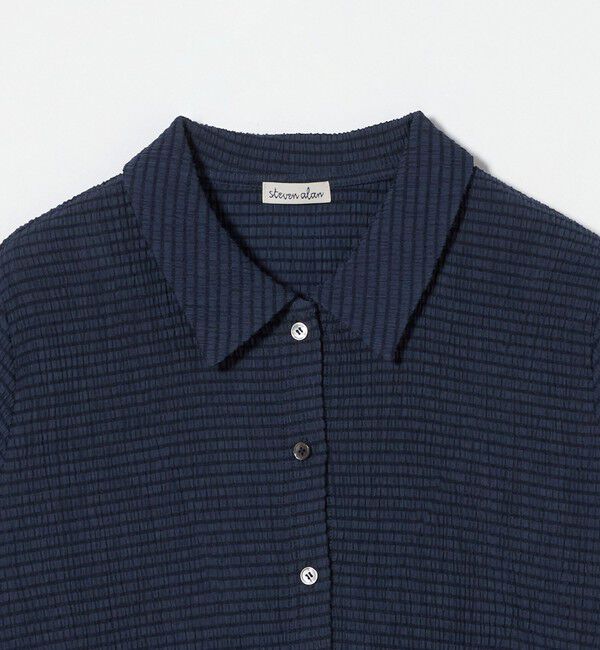 STEVEN ALAN「＜Steven Alan＞クレープ チェック ロングスリーブ シャツ」|シャツ・ブラウス|