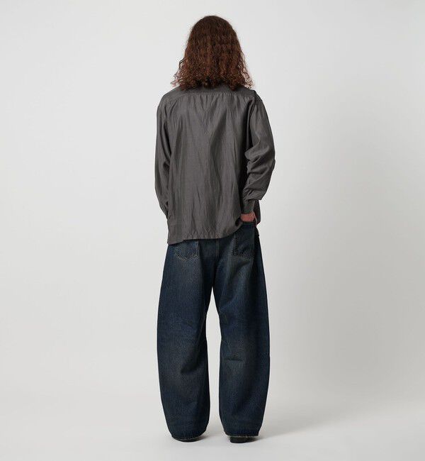 MONKEY TIME「キュプラ コットン オープンカラー シャツ」|シャツ・ブラウス|