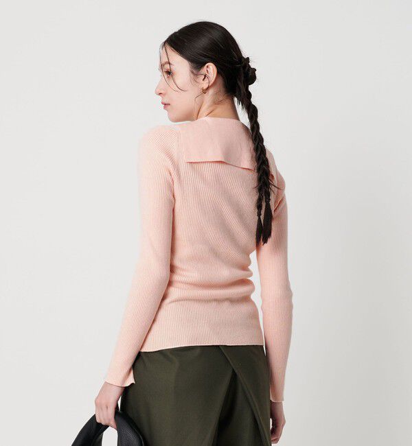 BEAUTY&YOUTH UNITED ARROWS「コットンカシミヤ リブセーラーカラー カーディガン ウォッシャブル」|カーディガン|