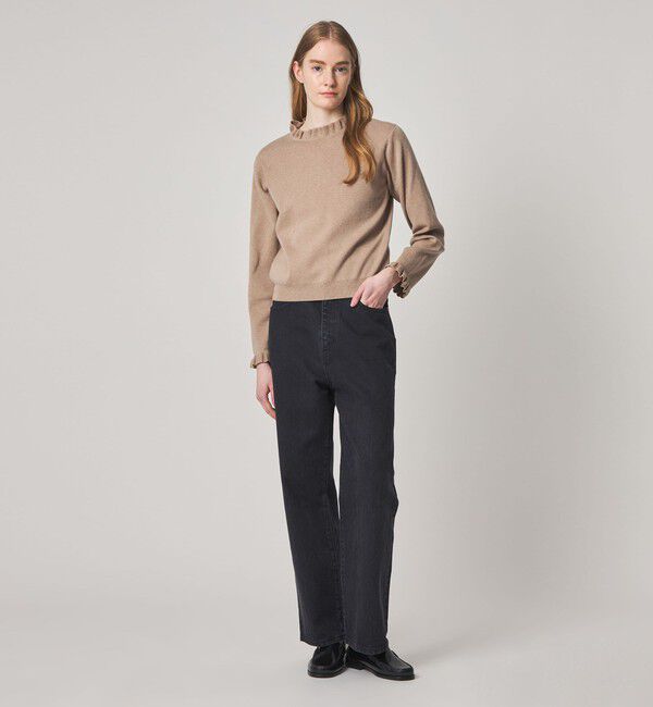 STEVEN ALAN「＜Steven Alan＞コットン カシミヤ フリル ニット」|ニット・セーター|