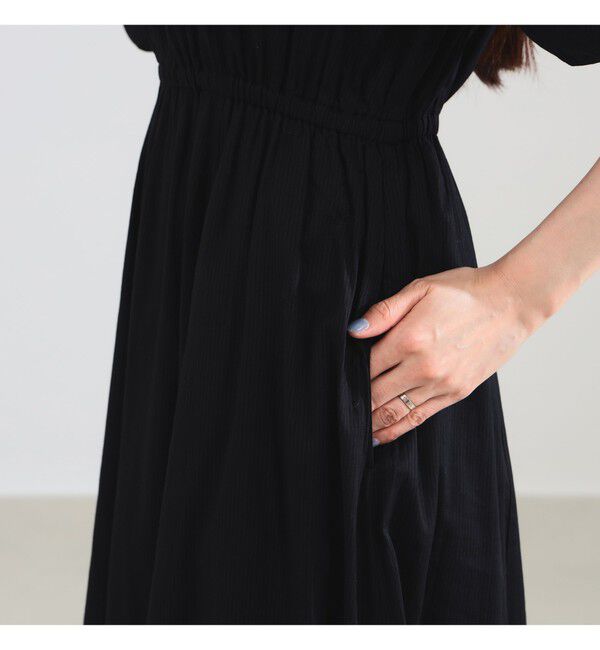 Demi-Luxe BEAMS 「【別注】ne Quittez pas / ドビー ストライプ ワンピース」|ワンピース|