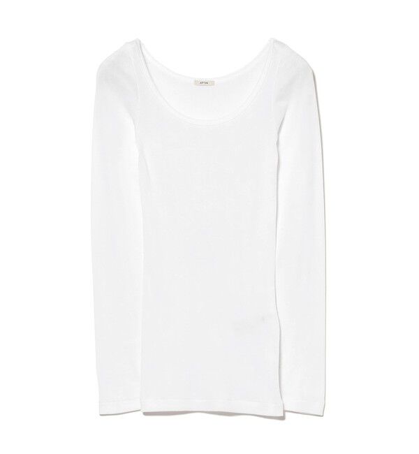 Demi-Luxe BEAMS 「ATON / リブ ロングスリーブ Tシャツ」|Tシャツ・カットソー|