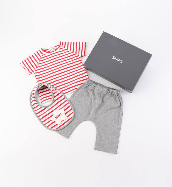 SHIPS KIDS「SHIPS KIDS:ショートスリーブ ギフトセット」|ギフトセット|レッド