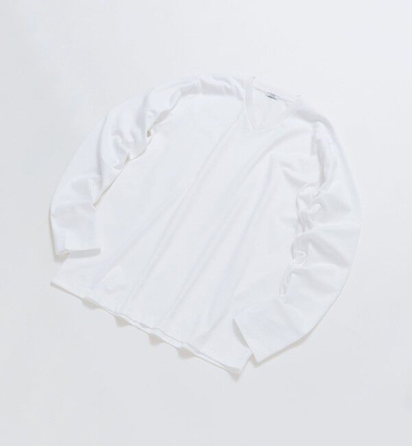 SHIPS「SHIPS: 抗菌・防臭 NANO-FINE(R) ハイゲージ Vネック Tシャツ (ロンT)」|Tシャツ・カットソー|