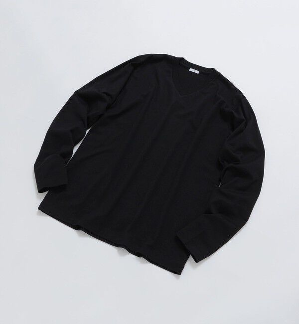 SHIPS「SHIPS: 抗菌・防臭 NANO-FINE(R) ハイゲージ Vネック Tシャツ (ロンT)」|Tシャツ・カットソー|