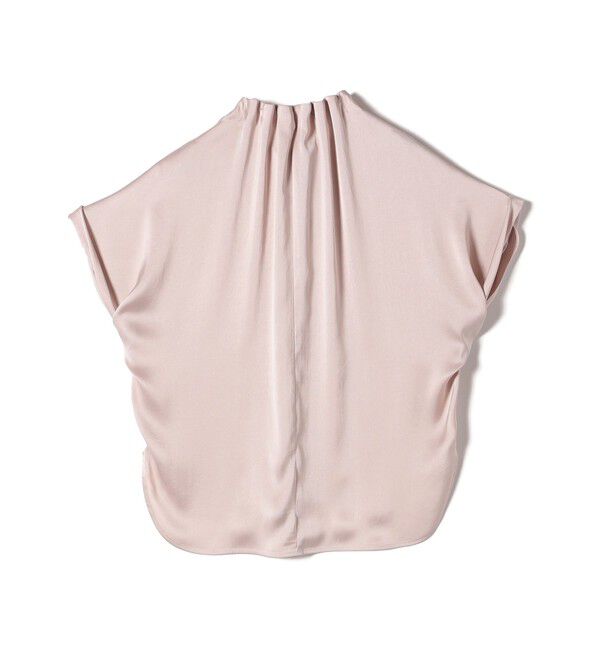 SHIPS for women「〈手洗い可能〉ネック ギャザー ソリッド ブラウス 」|シャツ・ブラウス|