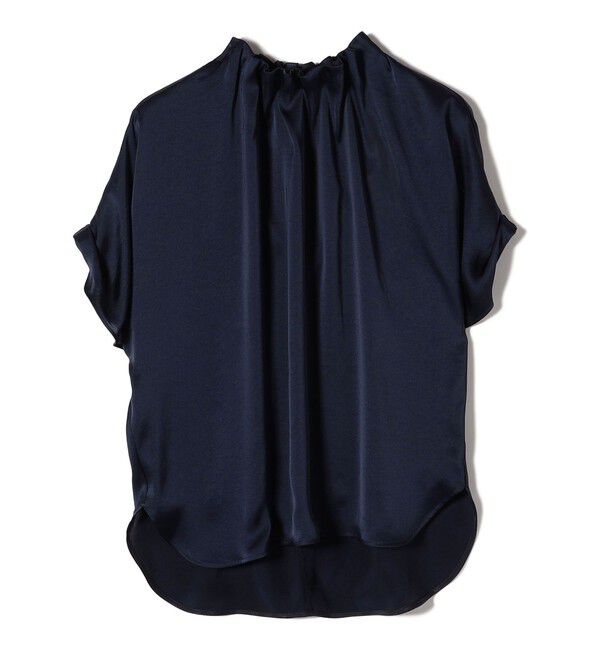 SHIPS for women「〈手洗い可能〉ネック ギャザー ソリッド ブラウス 」|シャツ・ブラウス|