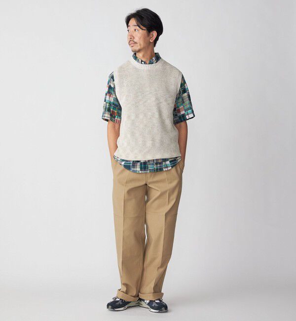 SHIPS「SHIPS:〈手洗い可能〉リネン/コットン メランジ ニットベスト」|ベスト・ジレ|