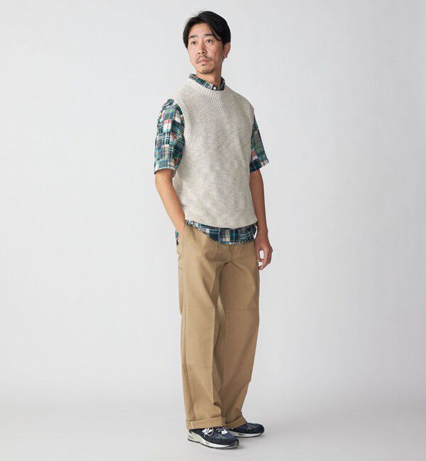 SHIPS「SHIPS:〈手洗い可能〉リネン/コットン メランジ ニットベスト」|ベスト・ジレ|