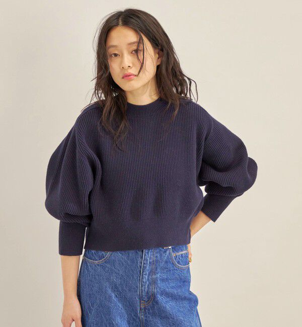 SHIPS for women「〈手洗い可能〉コットンポリ ローゲージ クルーネック プルオーバー◇」|ニット・セーター|