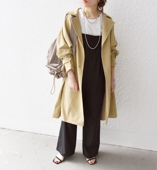 SHIPS any「SHIPS any: 〈洗濯機可能〉フレア ミディ トレンチ コート」|トレンチコート|