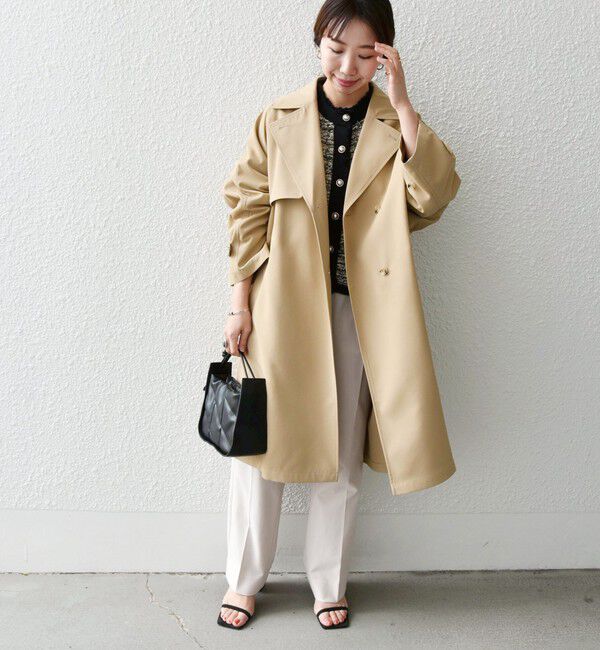 SHIPS any「SHIPS any: 〈洗濯機可能〉フレア ミディ トレンチ コート」|トレンチコート|