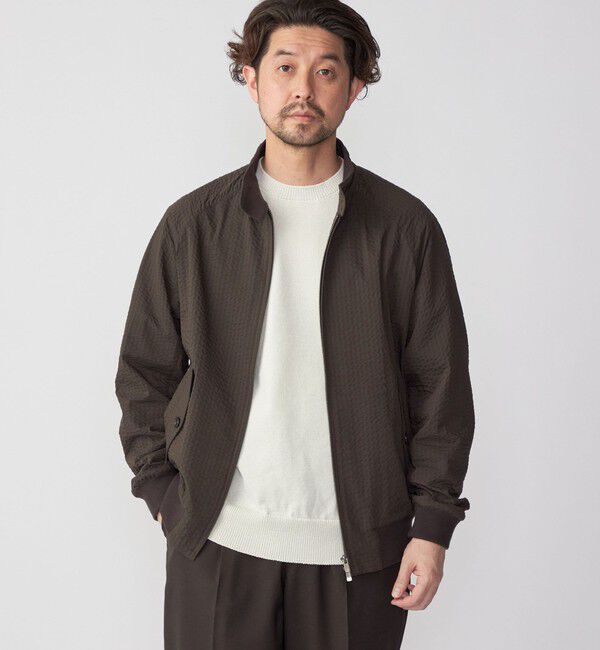 SHIPS「SHIPS:〈手洗い可能〉7ゲージ 2プライ ストローヤーン ギマ クルーネック ニット」|ニット・セーター|