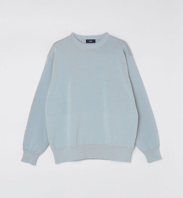 SHIPS「SHIPS:〈手洗い可能〉7ゲージ 2プライ ストローヤーン ギマ クルーネック ニット」|ニット・セーター|